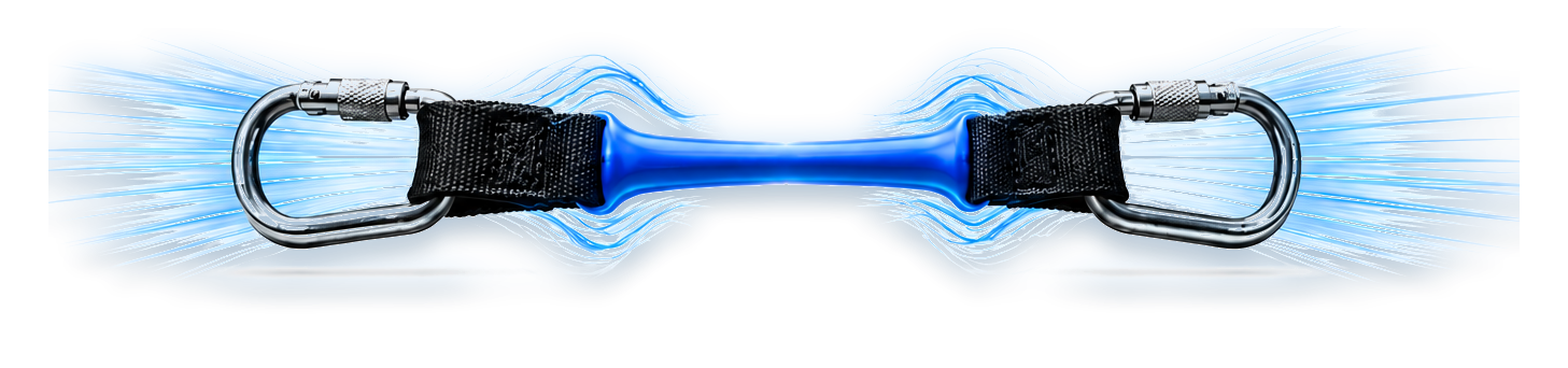 Concept rendering of a rate-activated tether restraint element